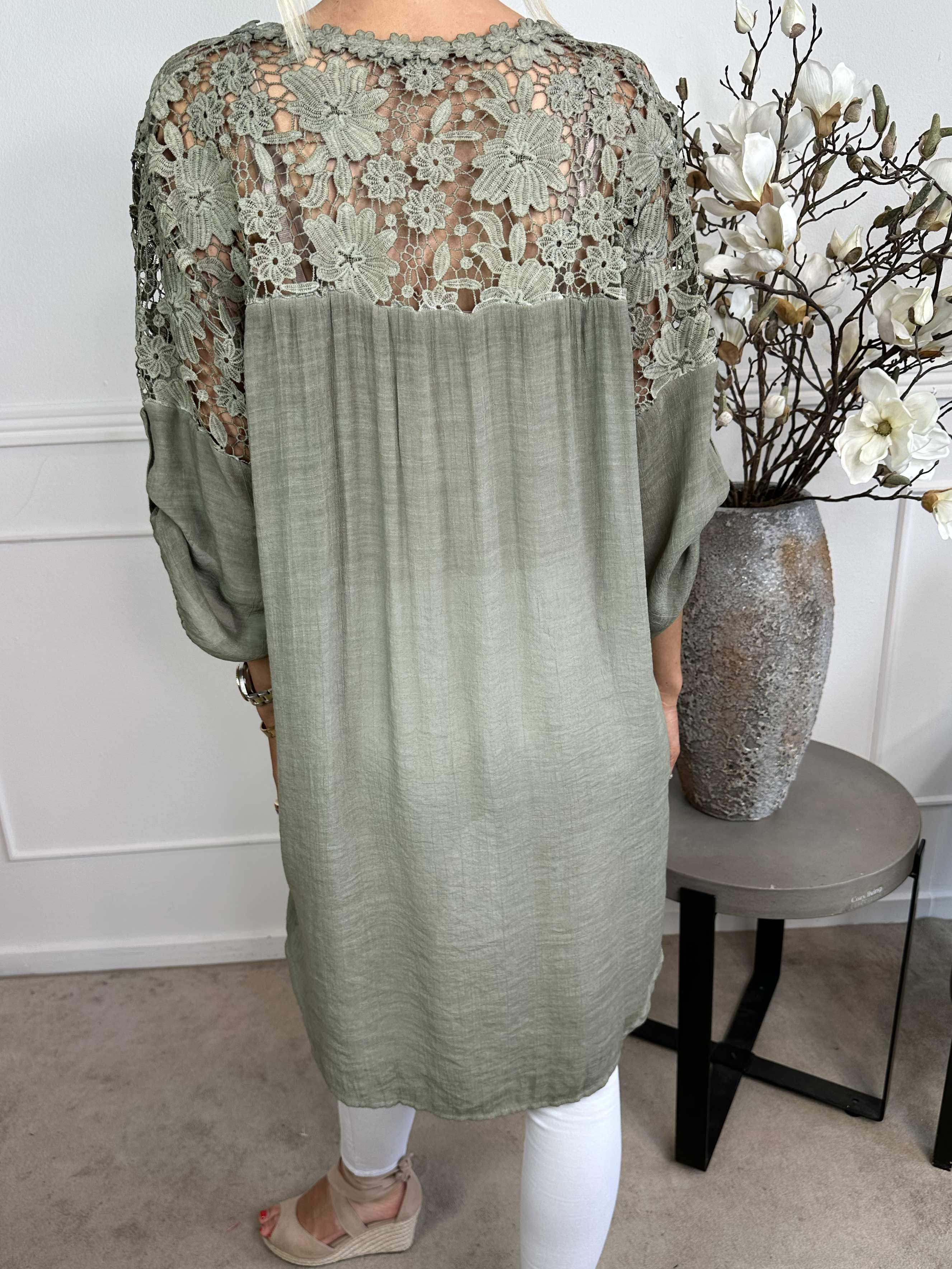 Juliette - Tunika med broderier i bomullsblandning